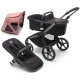 Bugaboo Fox 5 Midnight black Детская Коляска 2в1 Графитовая рама + Kапюшон Breezy V2 Morning Pink