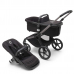 Bugaboo Fox 5 Midnight black Bērnu Ratiņi 2in1 Grafīta rāmis + Jumts Breezy V2 Pine Green