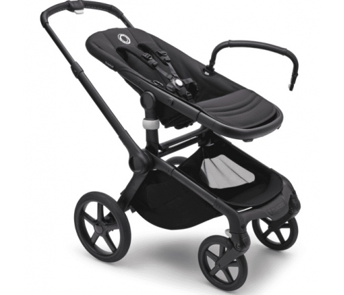 Bugaboo Fox 5 Midnight black Bērnu Ratiņi 2in1 Grafīta rāmis + Jumts Breezy V2 Pine Green