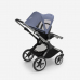 Bugaboo Fox 5 Midnight black Bērnu Ratiņi 2in1 Grafīta rāmis + Jumts Breezy V2 Pine Green