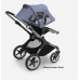 Bugaboo Fox 5 Midnight black Детская Коляска 2в1 Графитовая рама + Kапюшон Breezy V2 Seaside Blue