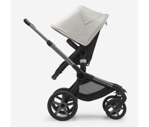 Bugaboo Fox 5 Midnight black Детская Коляска 2в1 Графитовая рама + Kапюшон Misty White