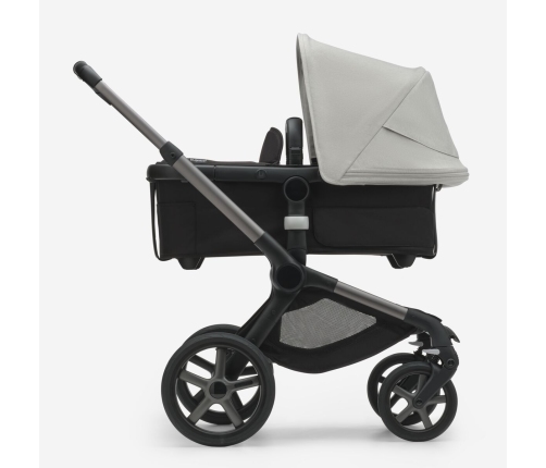 Bugaboo Fox 5 Midnight black Детская Коляска 2в1 Графитовая рама + Kапюшон Misty White