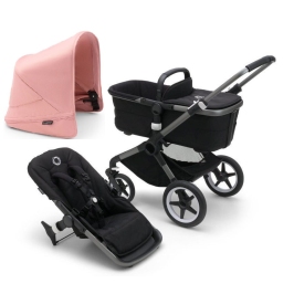 Bugaboo Fox 5 Midnight black Детская Коляска 2в1 Графитовая рама + Kапюшон Morning Pink Bugaboo Fox 5 Midnight black Детская Коляска 2в1 Графитовая рама + Kапюшон Morning Pink