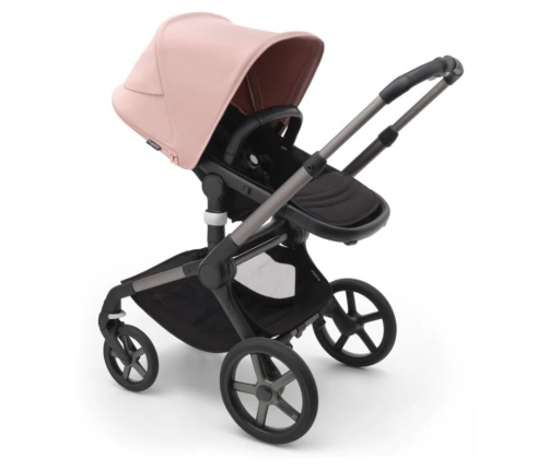 Bugaboo Fox 5 Midnight black Детская Коляска 2в1 Графитовая рама + Kапюшон Morning Pink