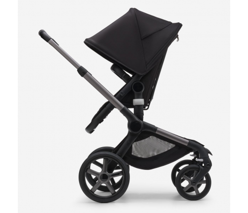 Bugaboo Fox 5 Midnight black Bērnu Ratiņi 2in1 Grafīta rāmis + Melns jumts