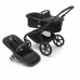 Bugaboo Fox 5 Midnight black Bērnu Ratiņi 2in1 Melns rāmis + Jumts Astro Purple