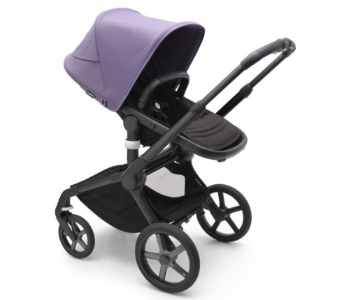 Bugaboo Fox 5 Midnight black Bērnu Ratiņi 2in1 Melns rāmis + Jumts Astro Purple