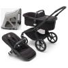 Bugaboo Fox 5 Midnight black Детская Коляска 2в1 Черная рама + Крыша Breezy Misty Grey