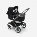 Bugaboo Fox 5 Midnight black Детская Коляска 2в1 Черная рама + Крыша Breezy Sandy Pink