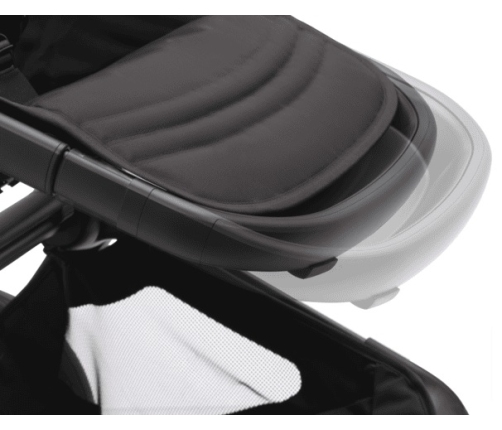 Bugaboo Fox 5 Midnight black Bērnu Ratiņi 2in1 Melns rāmis + Jumts Breezy Seaside Blue