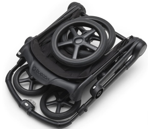 Bugaboo Fox 5 Midnight black Bērnu Ratiņi 2in1 Melns rāmis + Jumts Breezy Seaside Blue