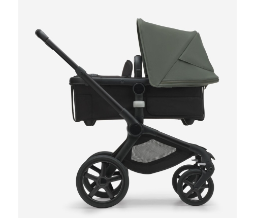 Bugaboo Fox 5 Midnight black Детская Коляска 2в1 Черная рама + Kапюшон Forest Green