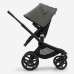 Bugaboo Fox 5 Midnight black Детская Коляска 2в1 Черная рама + Kапюшон Forest Green