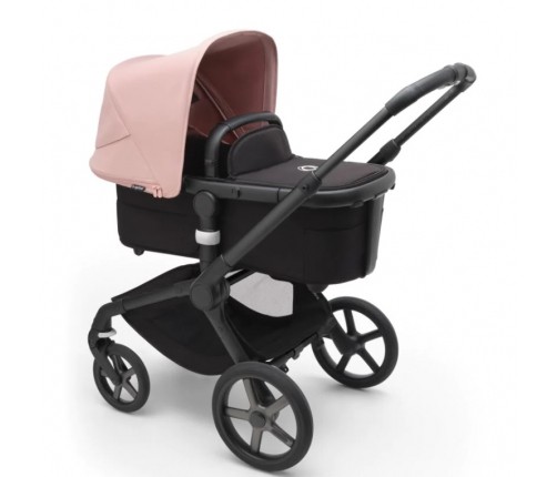 Bugaboo Fox 5 Midnight black Детская Коляска 2в1 Черная рама + Kапюшон Morning Pink