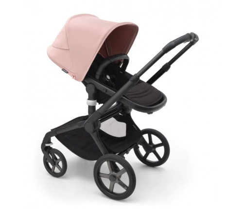 Bugaboo Fox 5 Midnight black Детская Коляска 2в1 Черная рама + Kапюшон Morning Pink