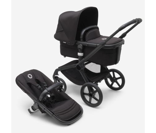 Bugaboo Fox 5 Midnight black Детская Коляска 2в1 Черная рама