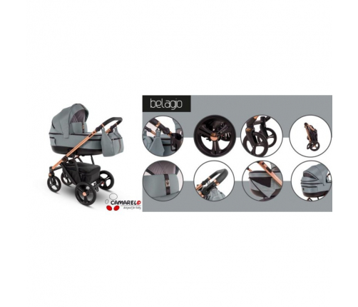 Camarelo Belagio BG-06 Bērnu Ratiņi 3in1