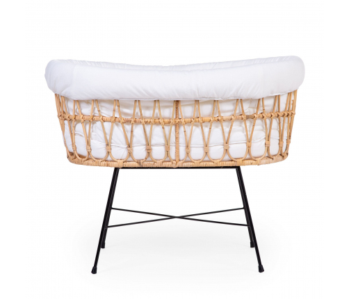 Childhome Rattan Ecru White Natural Bērnu Šūpulis Pīts