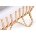 Childhome Rattan Rectangular White Natural Bērnu Šūpulis Pīts