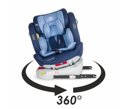 Coccolle Nerio 360 Celestial Blue Bērnu Autokrēsls 0-36 kg