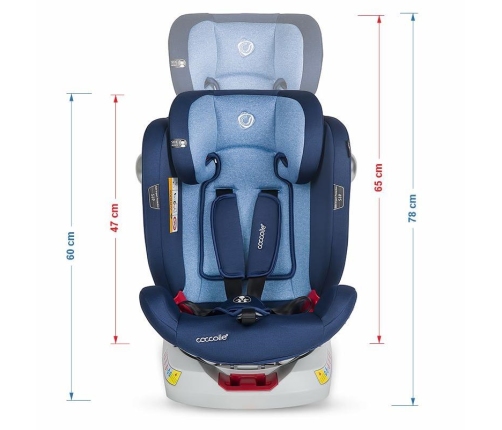 Coccolle Nerio 360 Celestial Blue Bērnu Autokrēsls 0-36 kg