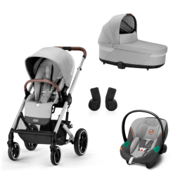 Cybex Balios S Lux Lava Grey + Aton S2 I-Size Bērnu Ratiņi 3in1 Cybex Balios S Lux Lava Grey + Aton S2 I-Size Bērnu Ratiņi 3in1