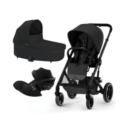 Cybex Balios S Lux Moon Black + Cloud G i-Size Bērnu rati 3in1 Cybex Balios S Lux Moon Black + Cloud G i-Size Bērnu rati 3in1