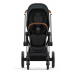 Cybex e-Priam Deep Black Chrome brown frame Bērnu Ratiņi 4in1