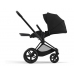 Cybex e-Priam Deep Black Matt black frame Pastaigu Ratiņi