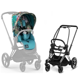 Cybex e-Priam Dj Khaled Chrome black frame Прогулочная Коляска Cybex e-Priam Dj Khaled Chrome black frame Прогулочная Коляска