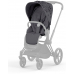 Cybex e-Priam Dream Grey Simply Flowers Rosegold frame Pastaigu Ratiņi