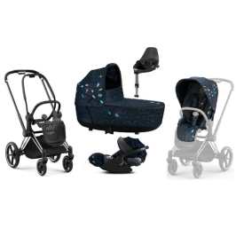 Cybex e-Priam Jewels of Nature Chrome black frame Детская Коляска 4 в 1 Cybex e-Priam Jewels of Nature Chrome black frame Детская Коляска 4 в 1