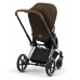 Cybex e-Priam Khaki Brown Chrome brown frame Pastaigu Ratiņi