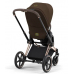 Cybex e-Priam Khaki Brown Rosegold frame Прогулочная Коляска