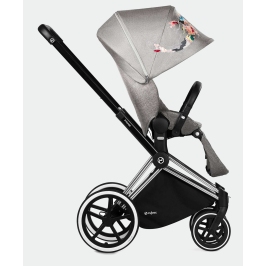 Cybex e-Priam Koi Crystallized Chrome black frame Pastaigu Ratiņi