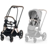 Cybex e-Priam Koi Crystallized Rosegold frame Pastaigu Ratiņi