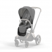 Cybex e-Priam Manhattan Grey Plus Rosegold frame Bērnu Ratiņi 4in1