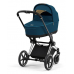 Cybex e-Priam Mountain Blue Chrome black frame Bērnu Ratiņi 4in1