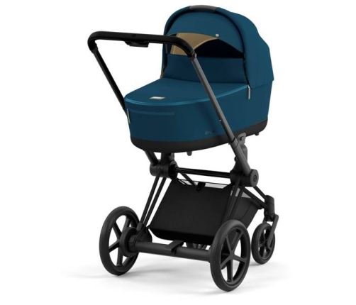 Cybex e-Priam Mountain Blue Matt black frame Коляска с Люлькой