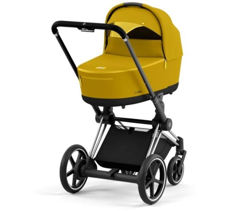 Cybex e-Priam Mustard Yellow Chrome black frame Kulbu Rati