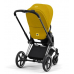 Cybex e-Priam Mustard Yellow Chrome black frame Прогулочная Коляска