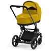 Cybex e-Priam Mustard Yellow Matt black frame Kulbu Rati