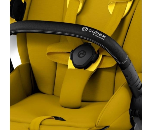 Cybex e-Priam Mustard Yellow Matt black frame Pastaigu Ratiņi