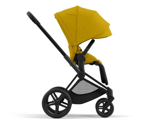 Cybex e-Priam Mustard Yellow Matt black frame Pastaigu Ratiņi