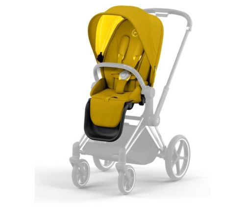 Cybex e-Priam Mustard Yellow Matt black frame Pastaigu Ratiņi