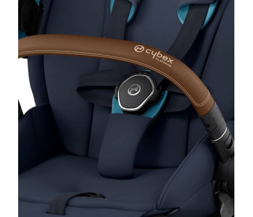 Cybex e-Priam Nautical Blue Chrome brown frame Прогулочная Коляска