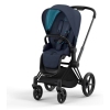 Cybex e-Priam Nautical Blue Matt black frame Pastaigu Ratiņi