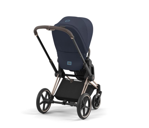 Cybex e-Priam Nautical Blue Rosegold frame Bērnu Ratiņi 4in1