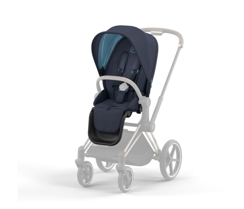 Cybex e-Priam Nautical Blue Rosegold frame Bērnu Ratiņi 4in1